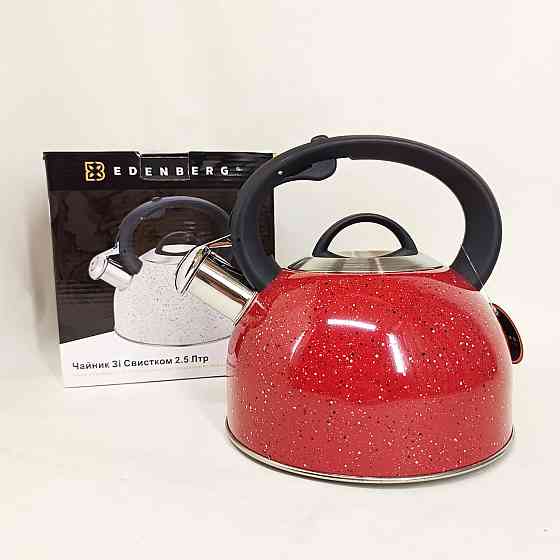 Хороший чайник зі свистком Edenberg, Чайник зі свистком для кип'ятіння для води на газ PU-54 Львів