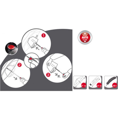 Парасоля Knirps C.205 Medium Duomatic Dot Art Taupe (Kn95 8205 4902) Вінниця - фото 2