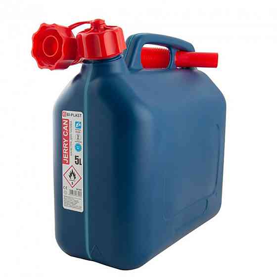 Каністра Bi-Plast пластикова HDPE для палива 5л з лійкою Київ