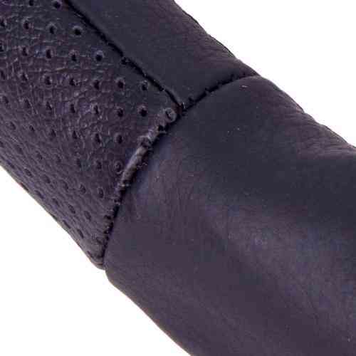 Чорний шкіряний чохол на кермо B 017 M Харків