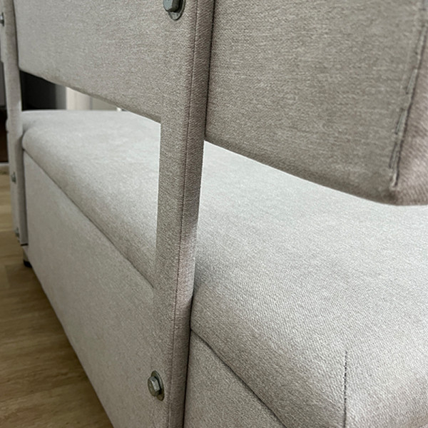 Диван для зони очікування Бассі в тканині з кришкою, 100см Київ - фото 6