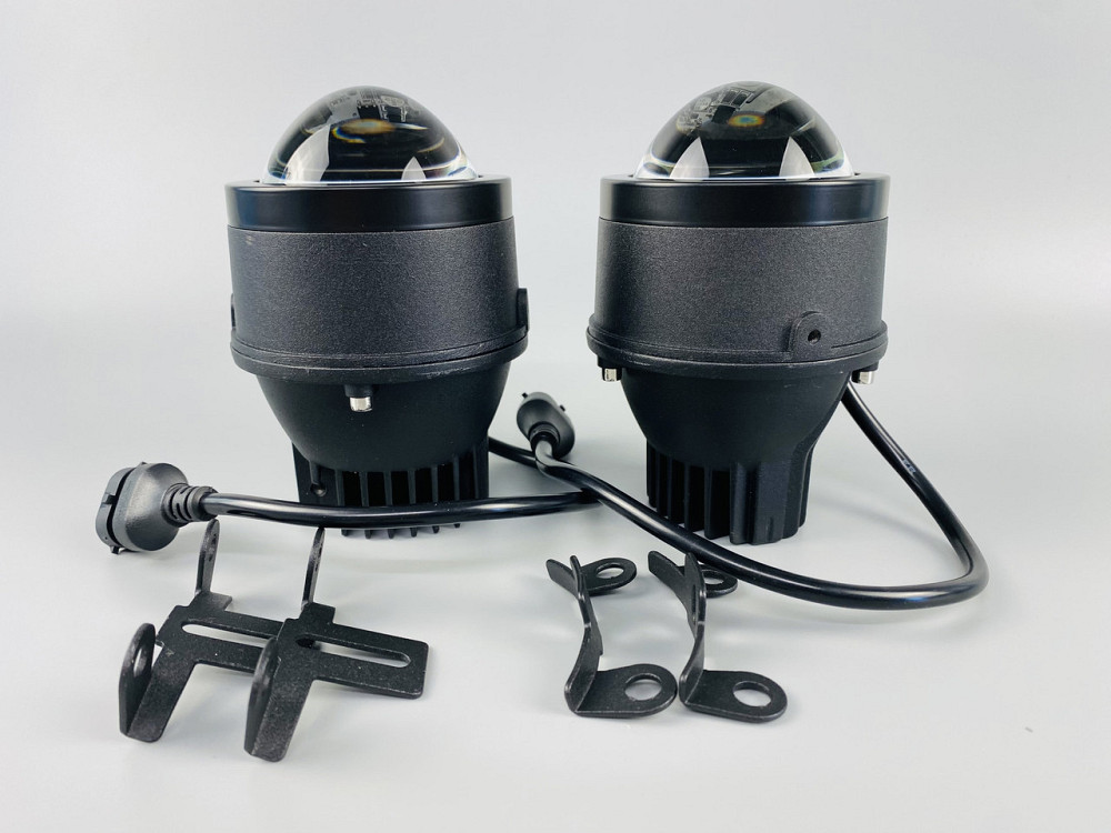 Автомобільні світлодіодні фари Протитумані фари біле світло 6000K, фари-лінзи автомобільні Мукачево - фото 1