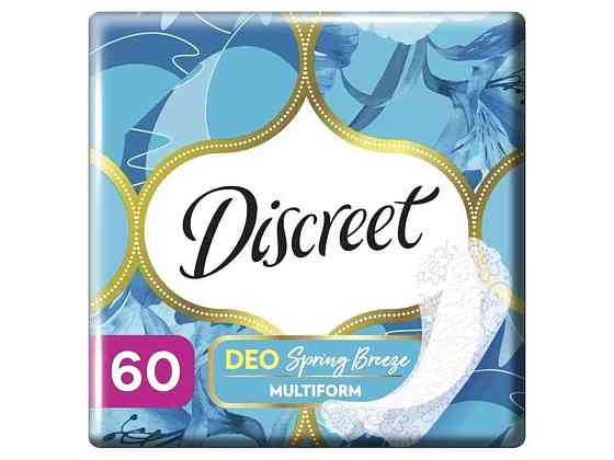 Прокладки ежедневные 60шт гигиенические Deo Spring Breeze ТМ Discreet Solmir Киев
