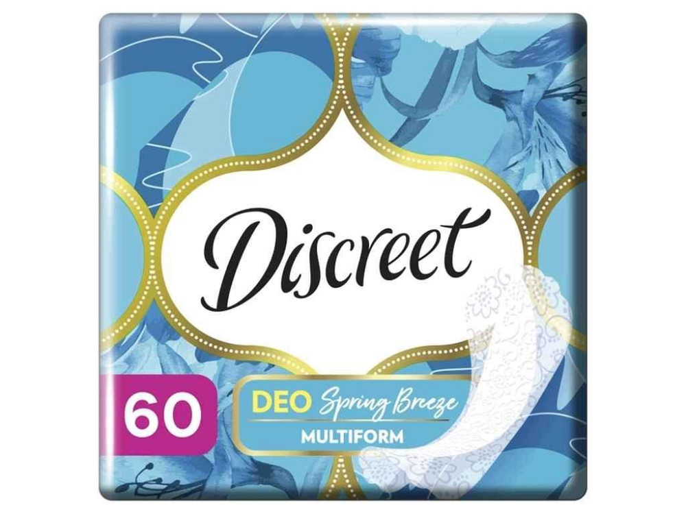 Прокладки ежедневные 60шт гигиенические Deo Spring Breeze ТМ Discreet Solmir Киев - изображение 1