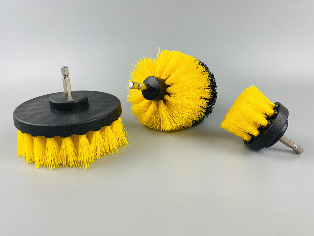 Набір щіток-насадок нейлон на шурупокрут, дриль, (3 шт.), для чищення авто Мукачево - фото 4