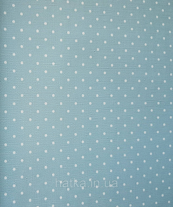 Шпалери вініл на флізеліні A.S.Creation Maison charme 0.53x10 у крапку в горошок білі на бірюзовому Київ - фото 1