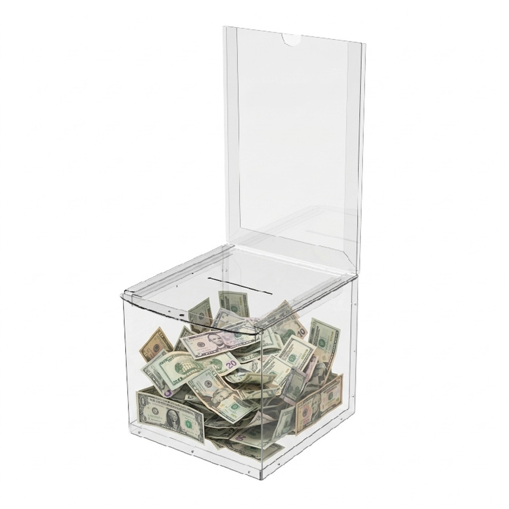 Ящик для пожертвований EKOSTAR с замком 215х215х200/500 мм Киев - изображение 5