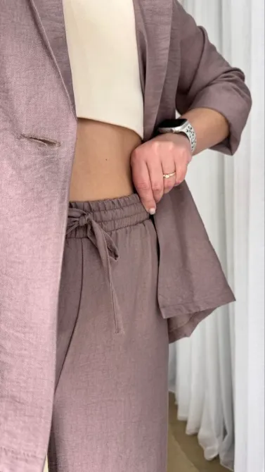 Костюм двійка. Піджак + брюки палаццо — готовий образ на кожен день. Одеса - фото 4