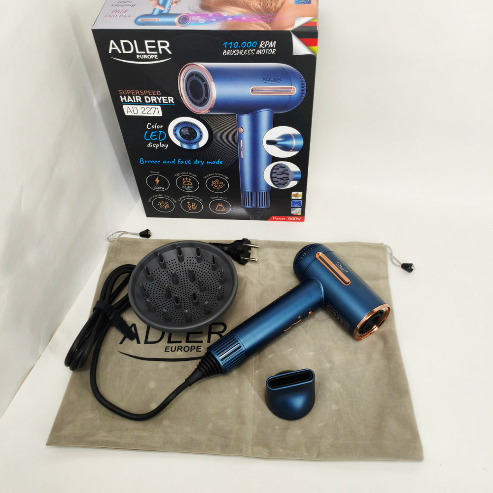 Фен Adler AD 2271 SUPERSPEED TURBO 1500Вт FU-38 Львів - фото 20