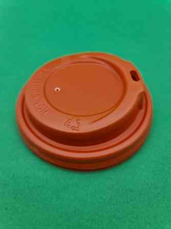 Кришка під стакан паперовий Ф90 (гар) помаранчева Маестро (50 шт) Харків