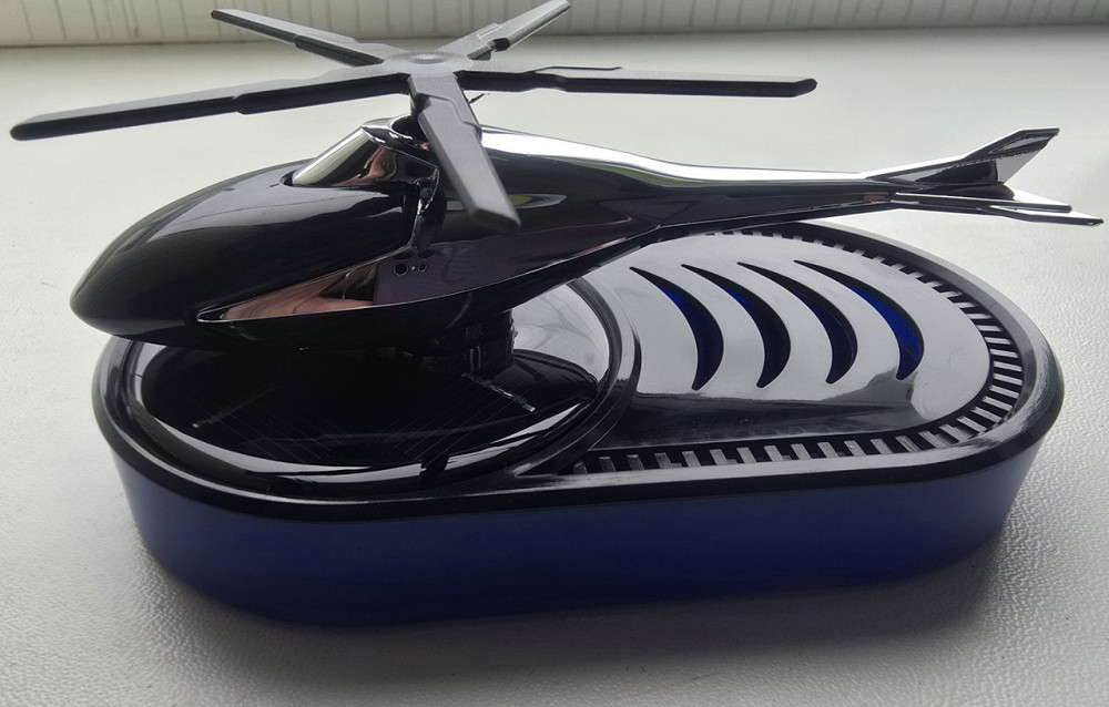 Ароматизатор автомобильный Вертолет на солнечной батарее (Серый) Винница - изображение 9