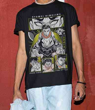 Футболка аниме Истребитель демонов оверсайз (S/M/L) Черний AnimeJ0902 Днепр