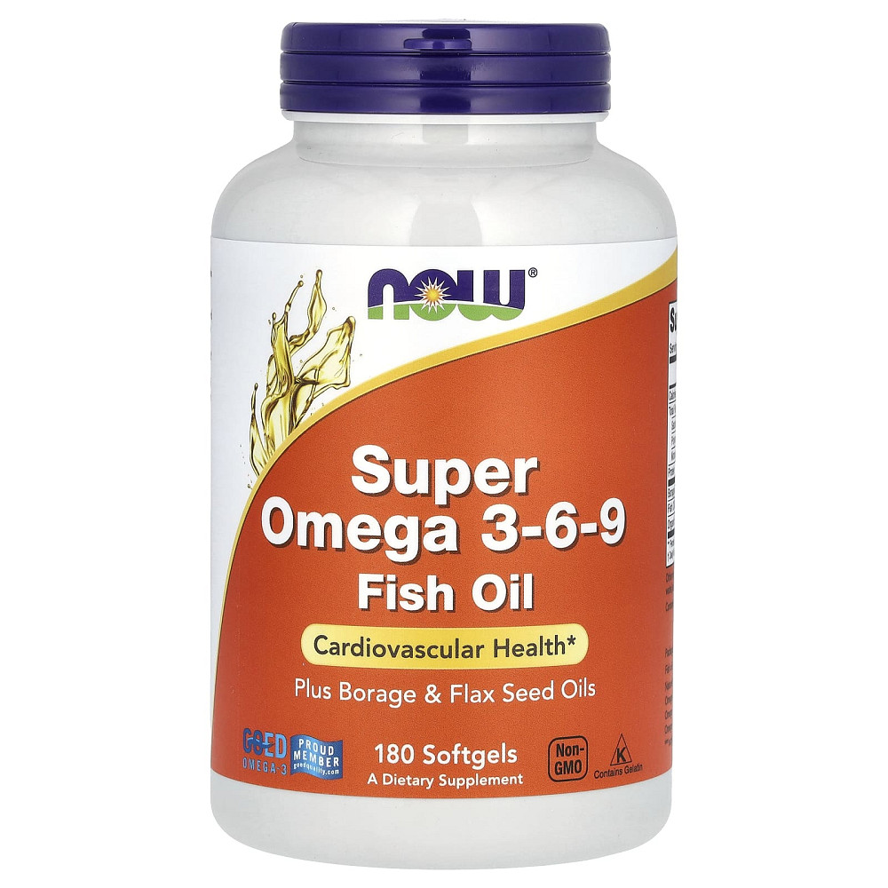 Супер Омега 3-6-9 (Super Omega 3-6-9) 1200 мг 180 капсул Київ - фото 1