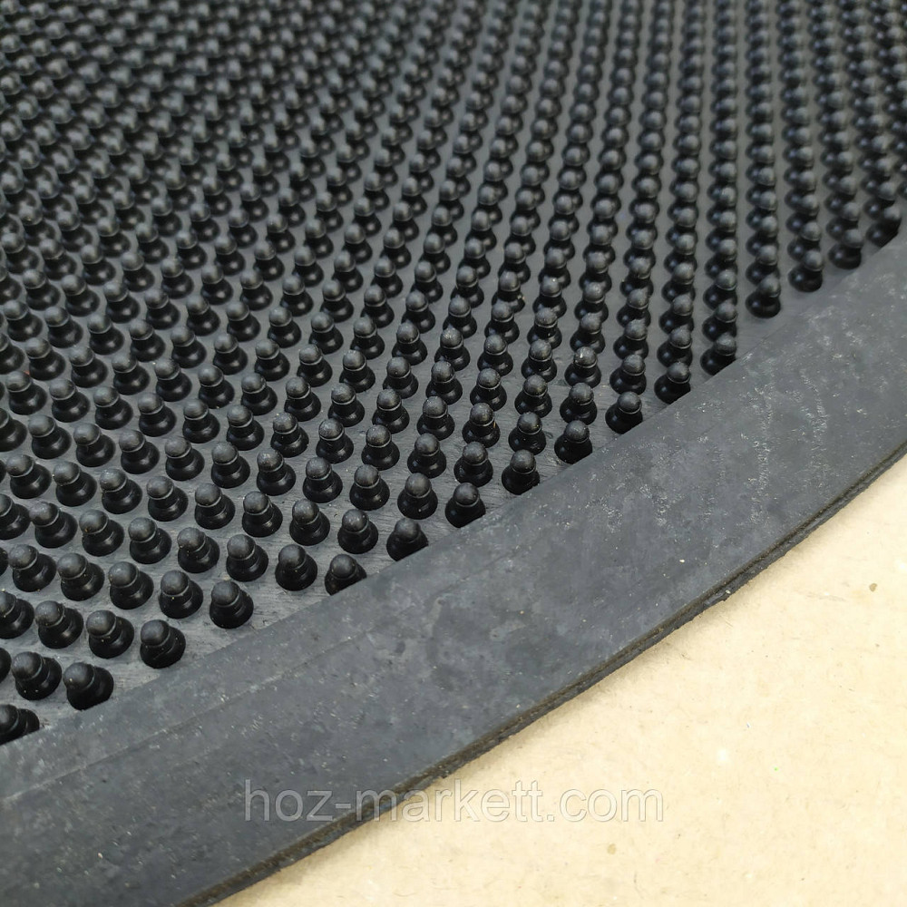 Килимок гумовий Велком напівкруглий розмір 90 см х 60 см Харків - фото 5