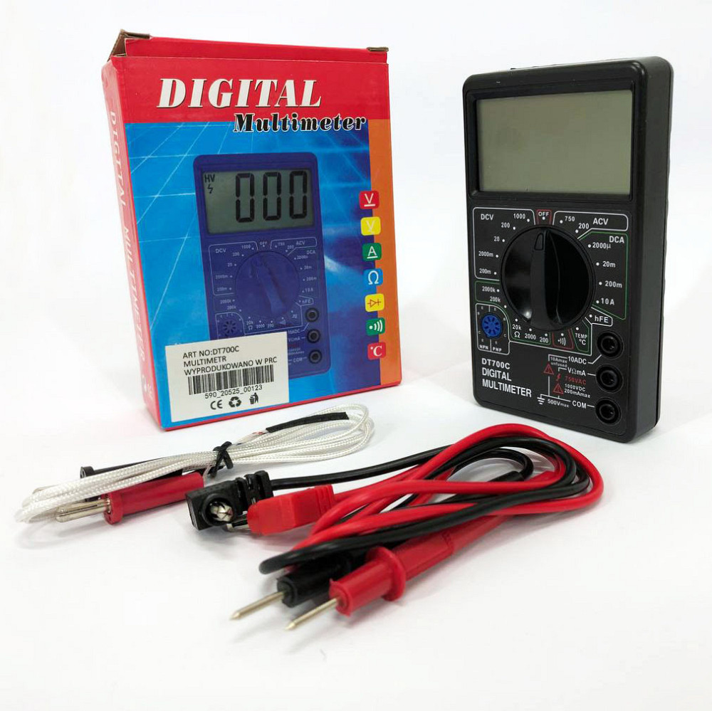 Тестер электрический мультиметр DT 700C, Точный автомобильный мультиметр, Мультиметр HU-690 для электротехники Киев - изображение 7