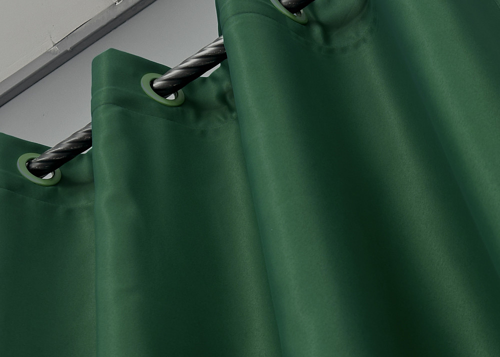 Комплект штор на люверсах VR-Textil Bagema Rvs № 1475ш Зеленый 150х250 см 2 шт (37-0254) Киев - изображение 8