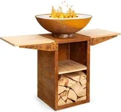 Гриль Blumfeldt Savage 2.0 Tall Misa Paleniskowa Z Grillem Stoliki Boczne Z Bambusa Z Osłoną Chroniącą Przed Warunkami Киев - изображение 1