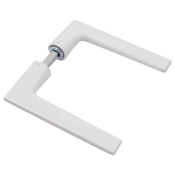 Дверная ручка на розетте Nuda Lieve белый матовый R ф/с Киев