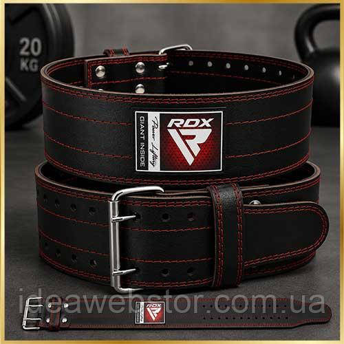 Пояс для важкої атлетики RDX Leather шкіряний спортивний для пауерліфтингу та фітнесу розмір L Київ - фото 10