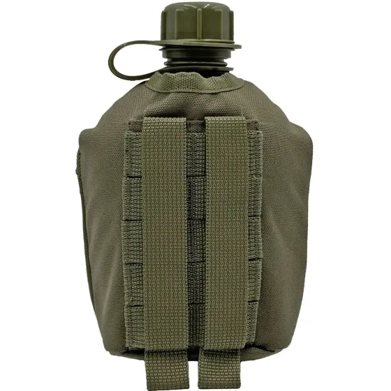 Фляга армійська 1л у чохлі Molle Піксель (фляга тактична польова індивідуальна) Поліестер, Олива Запоріжжя