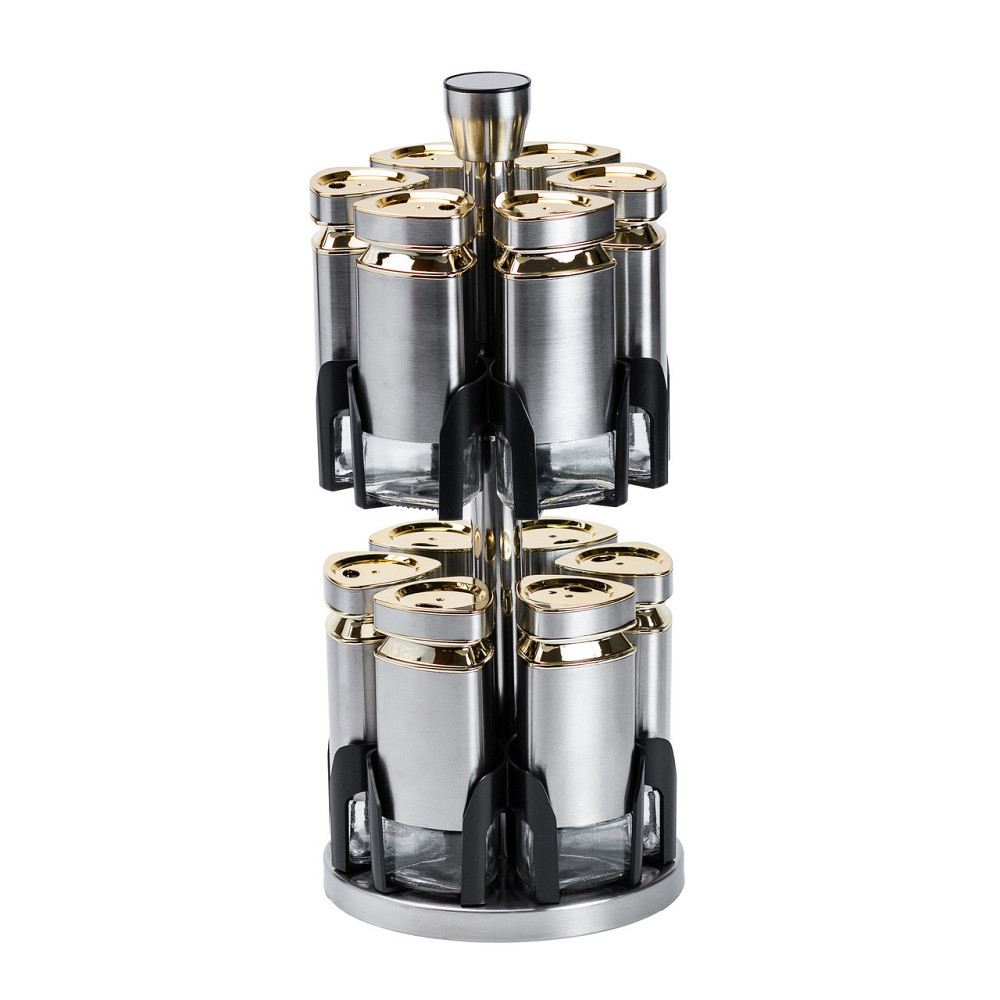 Набір баночок для спецій 12 шт. по 120 мл на підставці Карусель HP1327 Київ - фото 1