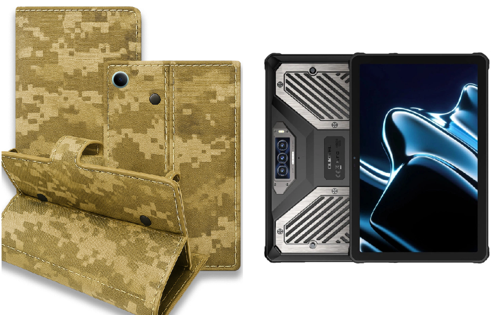 Книжка-трансформер для планшета Oukitel Rt8, Oukitel Rt9, колір Black Pixel Київ - фото 1