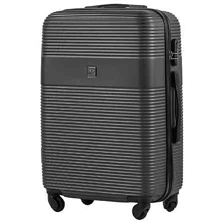 Валіза пластикова Wings 5398 середня 65 см графіт Київ