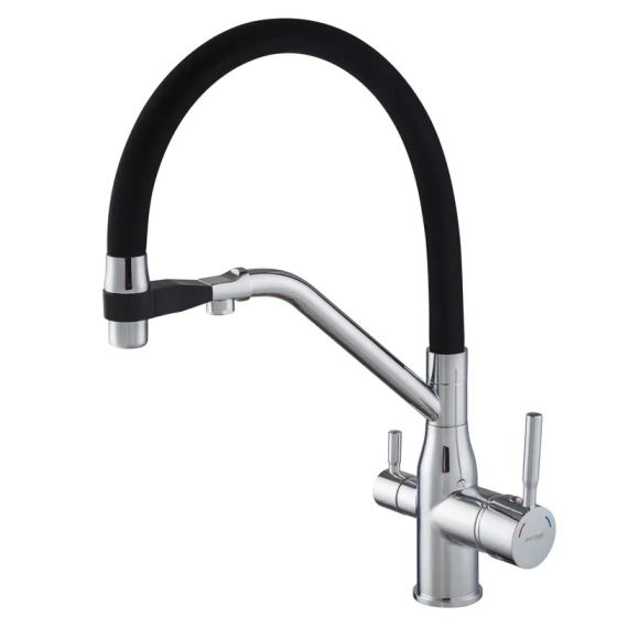 Кухонный смеситель MixxusPremium Gravity 021 REFL.BLACK (MI6977) высокого качества Харьков