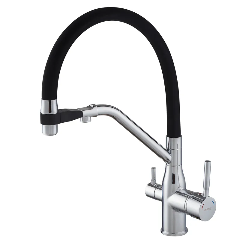 Кухонный смеситель MixxusPremium Gravity 021 REFL.BLACK (MI6977) высокого качества Харьков - изображение 1