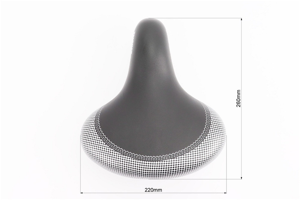 Сидіння ХВЗ 260x230мм, чорно-сіре CROSSRIDE N662-А Київ - фото 3