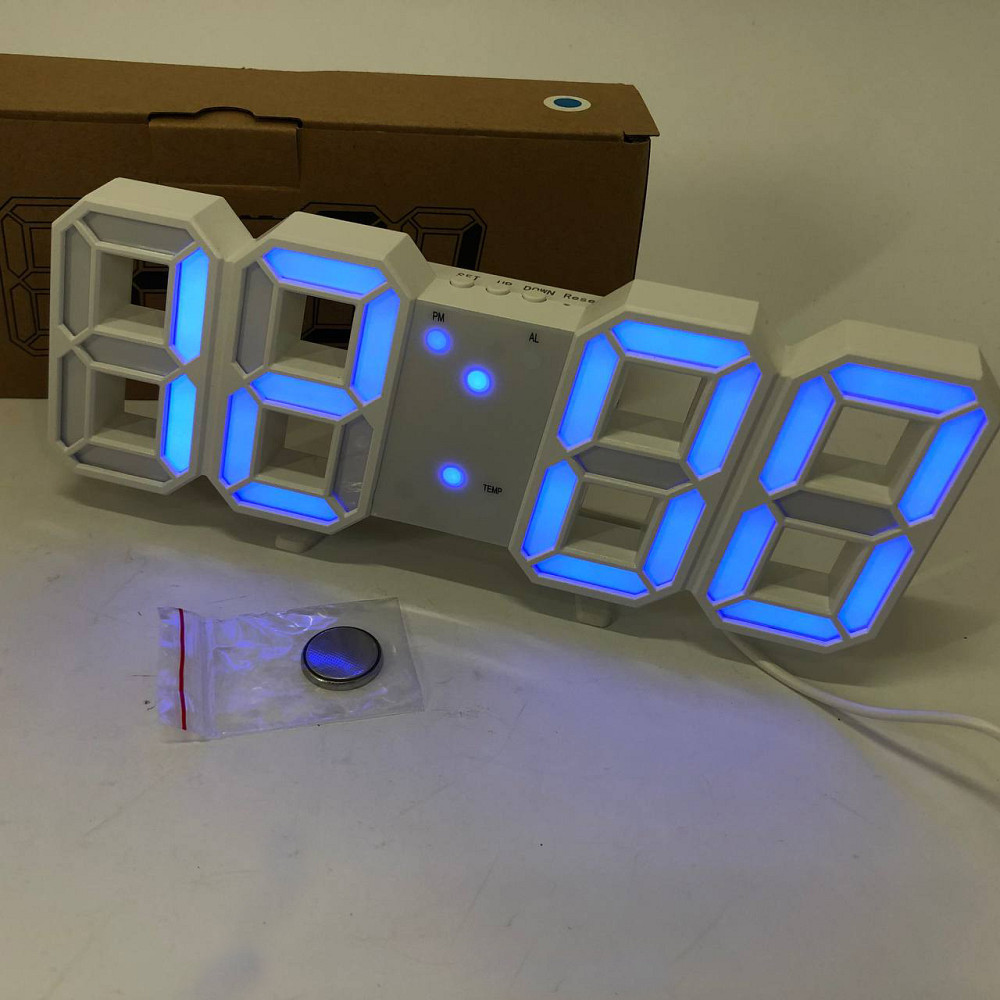 Электронные настольные часы digital, Практичные электронные часы Настольные цифровые с подсветкой BK-65 Львов - изображение 5