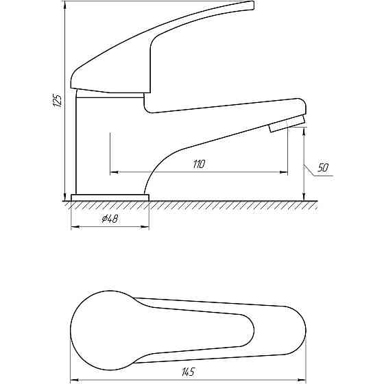 Змішувач для умивальника Globus Lux Solly GLSO-0401 Київ