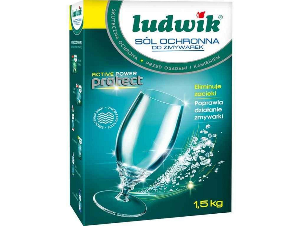 Сіль для чищення посудомийних машин 1,5кг Ludwik ТМ LUDWIK Київ - фото 1