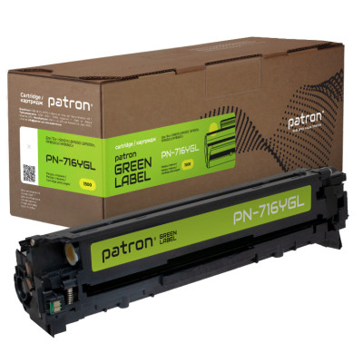 Картридж Patron Canon 716 Green Label, yellow (PN-716YGL) Вінниця - фото 1
