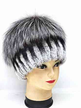 Шапка меховая женская Шиншиловый Моргана Серый Харьков