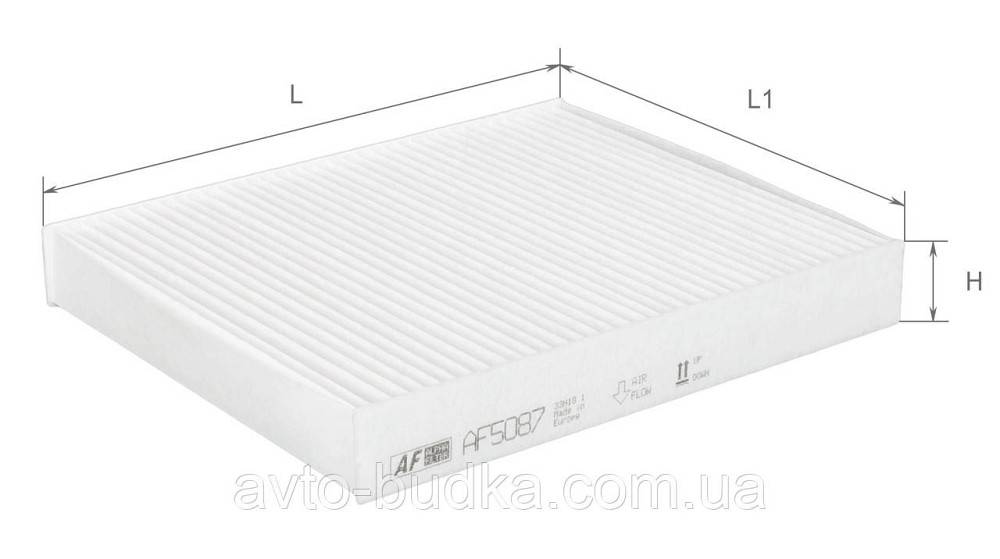 Фільтр салону на Skoda Roomster 2006-2015 Alpha Filter AF5087 Новий Розділ - фото 1
