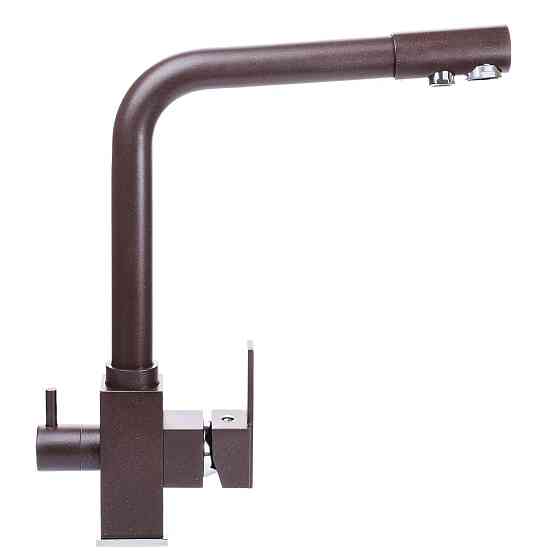 Смеситель для кухни под осмос Globus Lux LAZER GLLR-0100-6-MARONE Киев