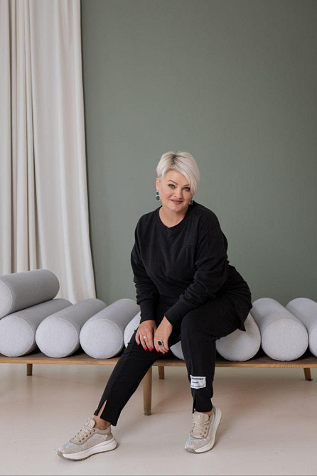 Женский теплый прогулочный костюм двойка батал пума плюш Черный, 54/58 Одесса - изображение 8