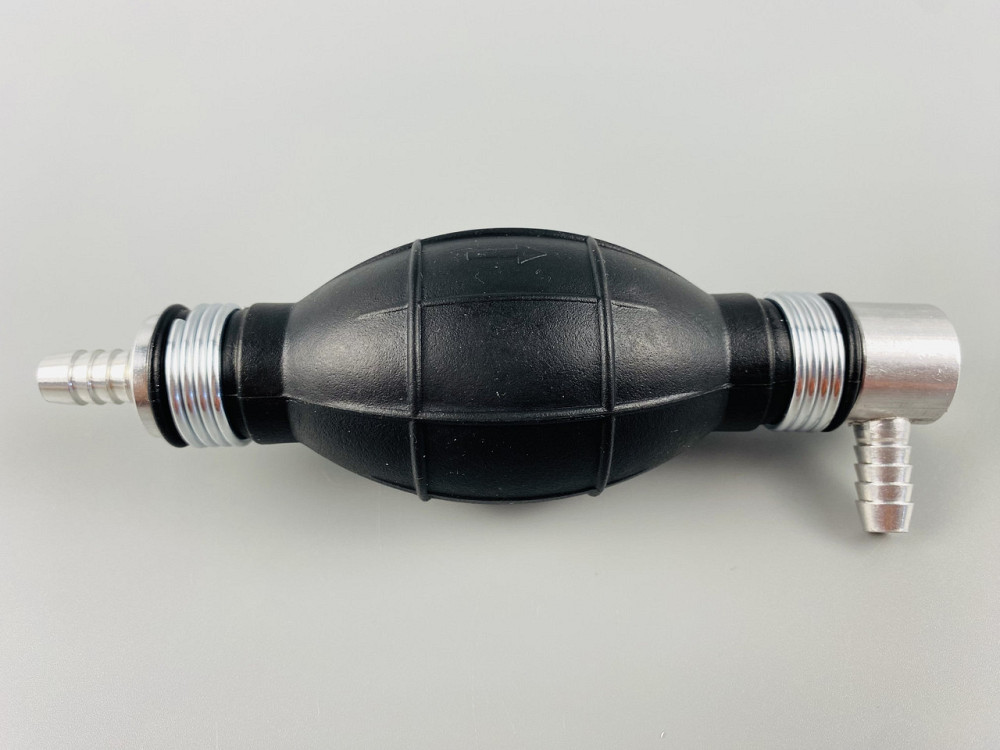 Ручний насос для перекачування рідини з клапаном масло-бензостійка гума алюмінієві наконечники d=8 мм Мукачево - фото 9