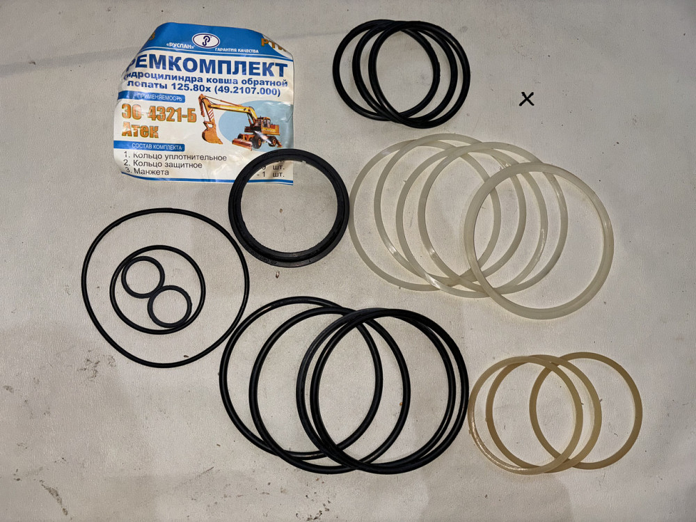 Ремкомплект гидроцилиндра ковша обратной лопаты 49.2107.000 ЭО-4321-Б Атек. Руслан. Харьков - изображение 1