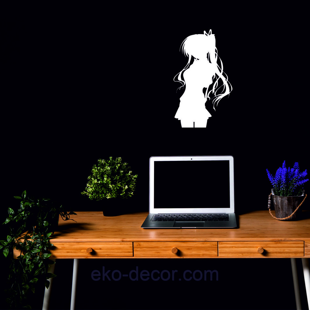 Декоративне настінне Панно «Дівчина» Декор на стіну 70*41 см, Білий Київ - фото 7