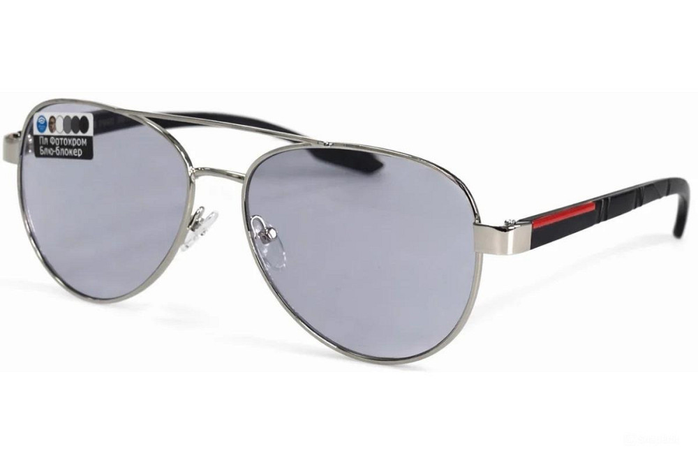 Окуляри фотохромні з діоптрією Silver Хамелеон Blue Blocker -0.75 Луцьк - фото 1