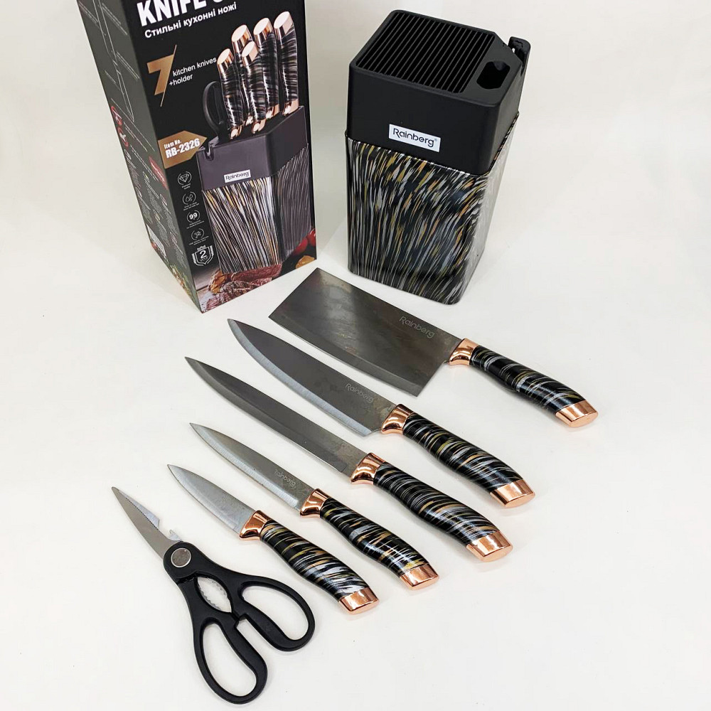 Набір ножів для кулінарних завдань, Набір ножів кухонних сталь Топ кращих для кухні XB-32 Івано-Франківськ - фото 5
