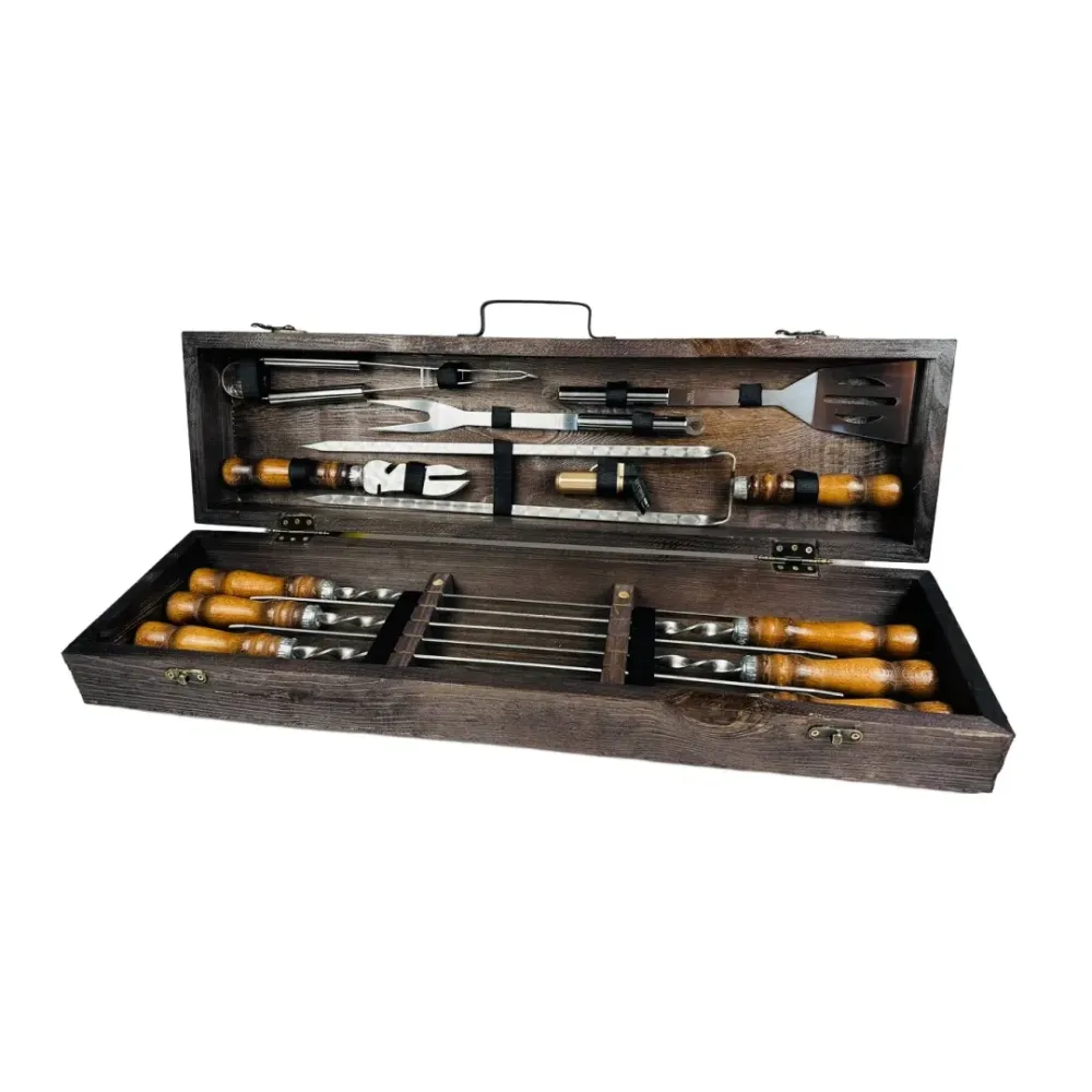 Набори шампурів, Набір шампурів у кейсі "BBQ Міні" Шампури, вертіла Тернопіль - фото 6