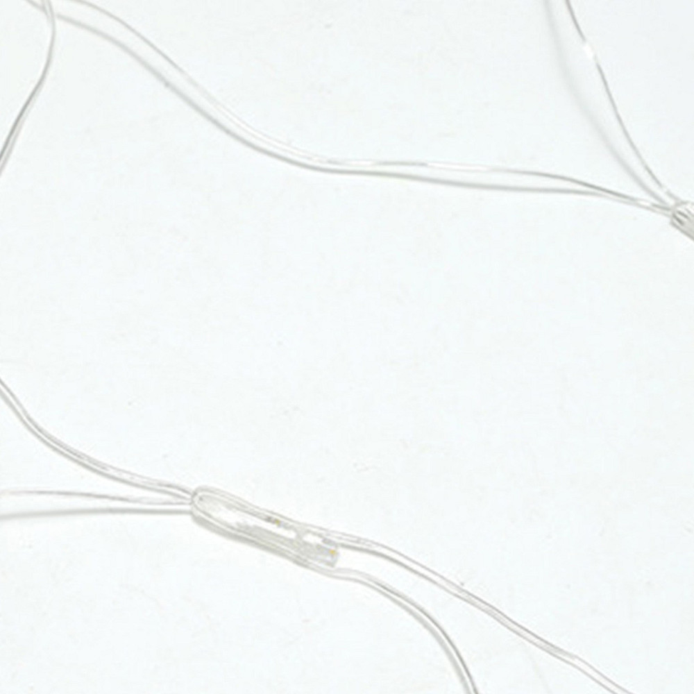 Новорічна тепла біла гірлянда-сітка для декору Київ - фото 11