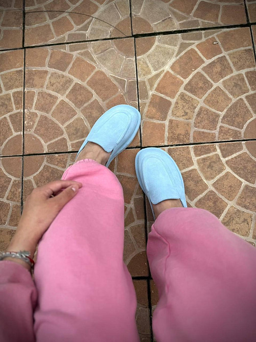 Шльопанці жіночі, натуральна замша, із закритим носком блакитні літні M.KRAFT 1113 р. 36-41 Коломыя - изображение 9