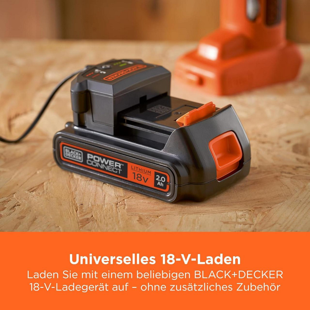 Аккумулятор Black+Decker 18V, 2.0AH, литий-ионный для электроинструментов POWERCONNECT, BL2018-XJ, Li-Ion Киев - изображение 2