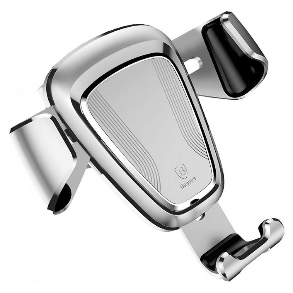 Універсальний автомобільний тримач док-станція Baseus для телефону Car Holder Gravity SUYL-0S (Сріблястий, Пластик) Миколаїв - фото 3