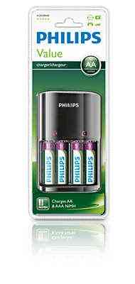 Зарядное устройство для аккумуляторов Philips Multilife SCB1490NB/12 + 4 акумулятора АА, 2450 мАч Черновцы