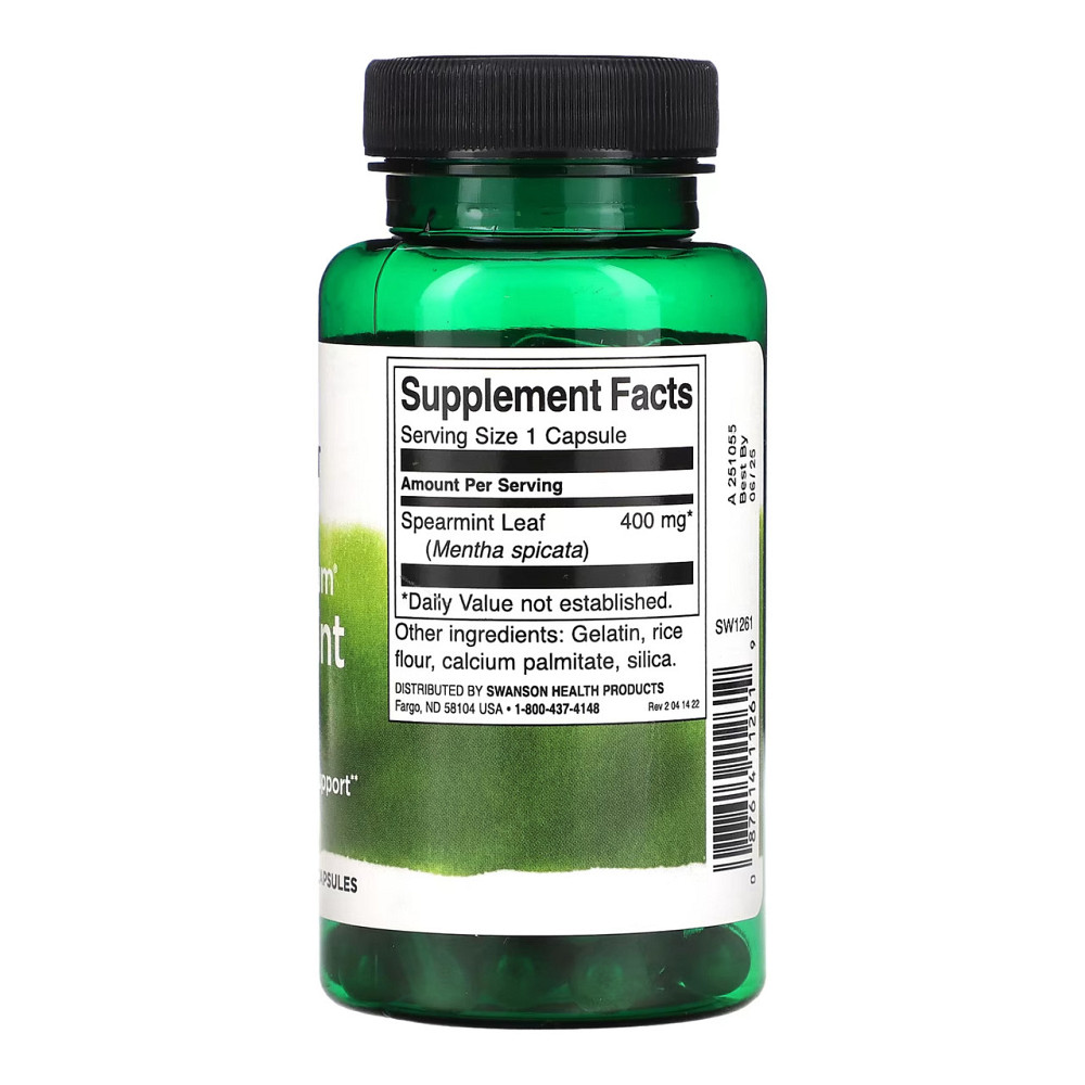 Swanson Full Spectrum Spearmint Leaf 400mg 60 капс Киев - изображение 2